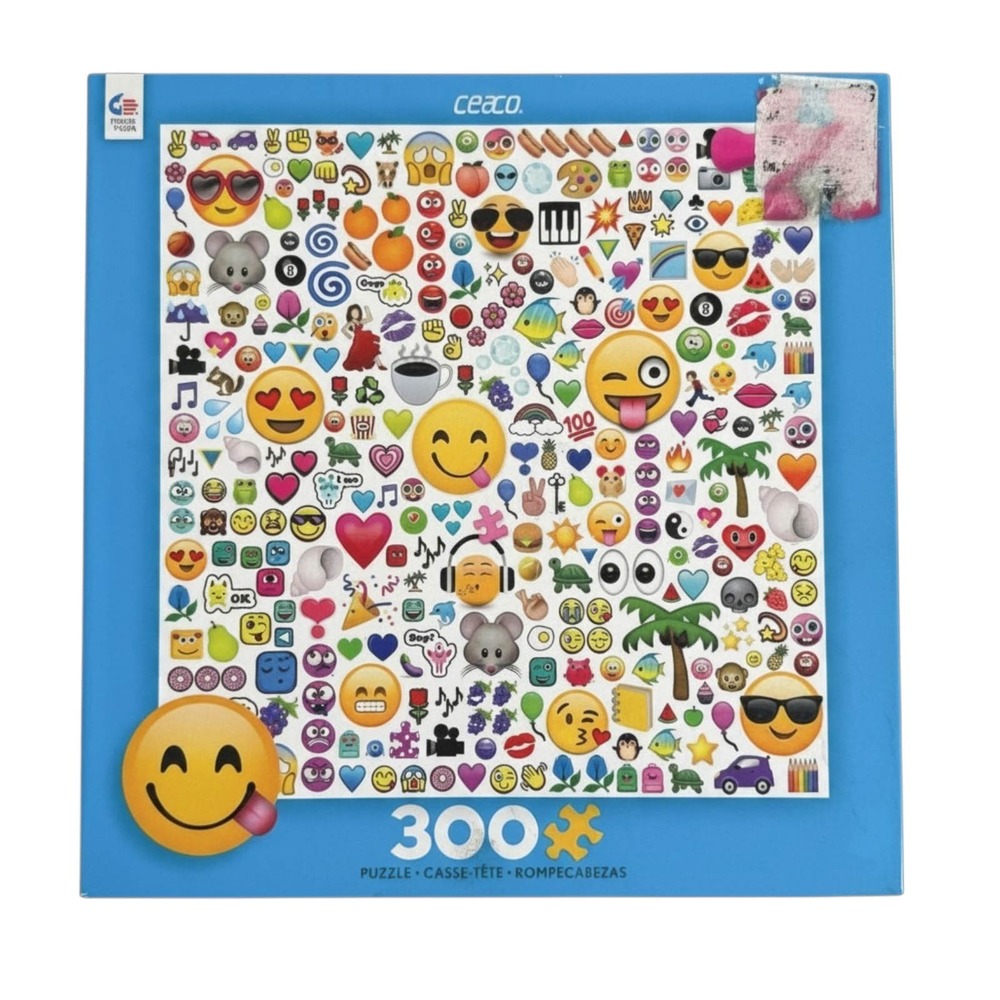 Ceaco Emoji Partytime 300 Pieces Puzzle Complete‎
